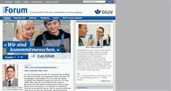 Desktop Screenshot of dguv-forum.de